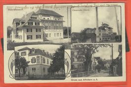 28.6.1919Gruss Affoltern a/A 4-Bild:Hotel CASINO,Dorf+Merkur