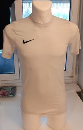 NIKE Dri-FIT T-Shirt Training Fitness Sport Fussball Weiss S