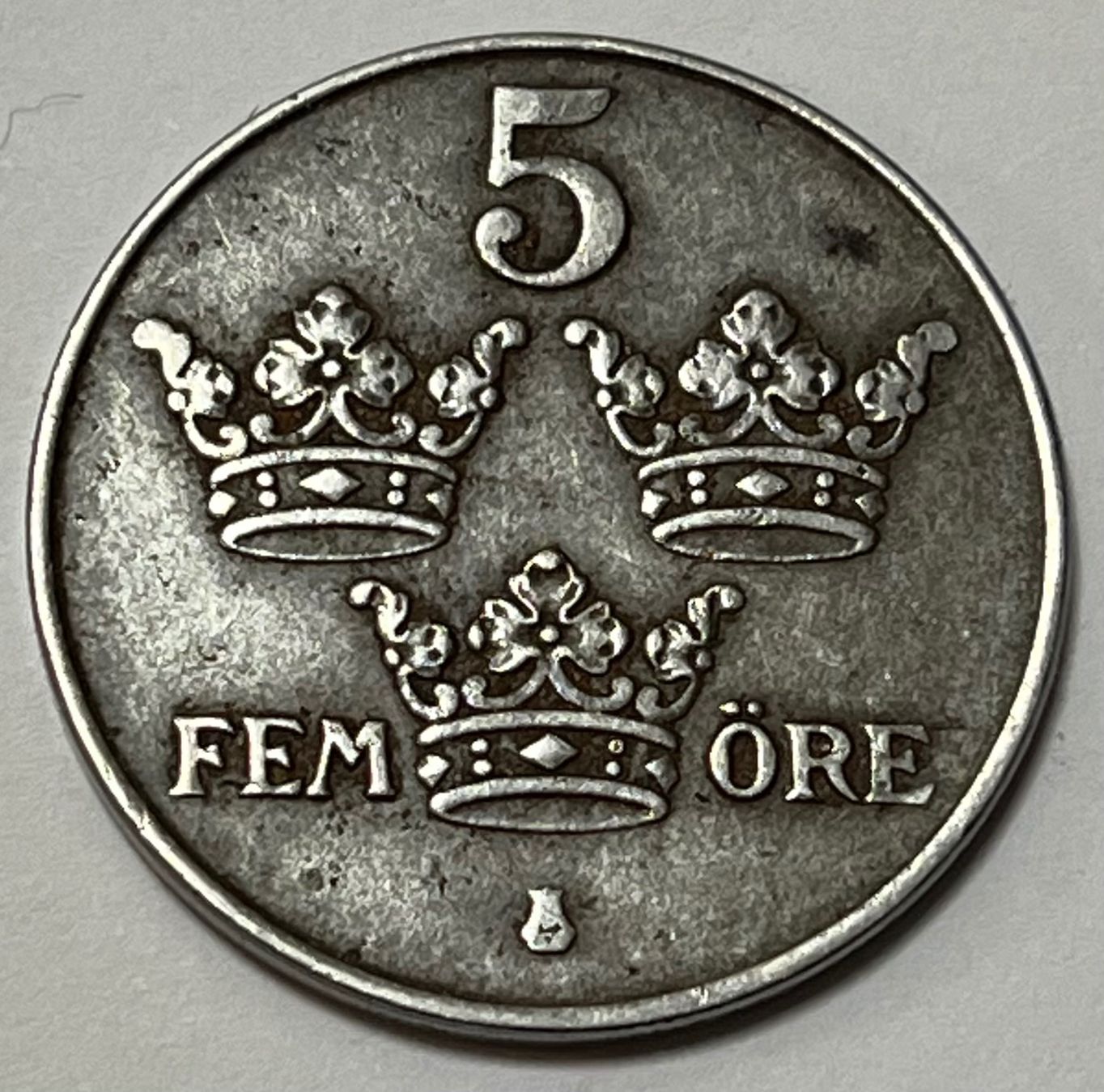 Alle Münzen: 5 Öre - Gustaf V - Sweden - 1950 – Gebraucht aus Dietikon von Numis8953 1