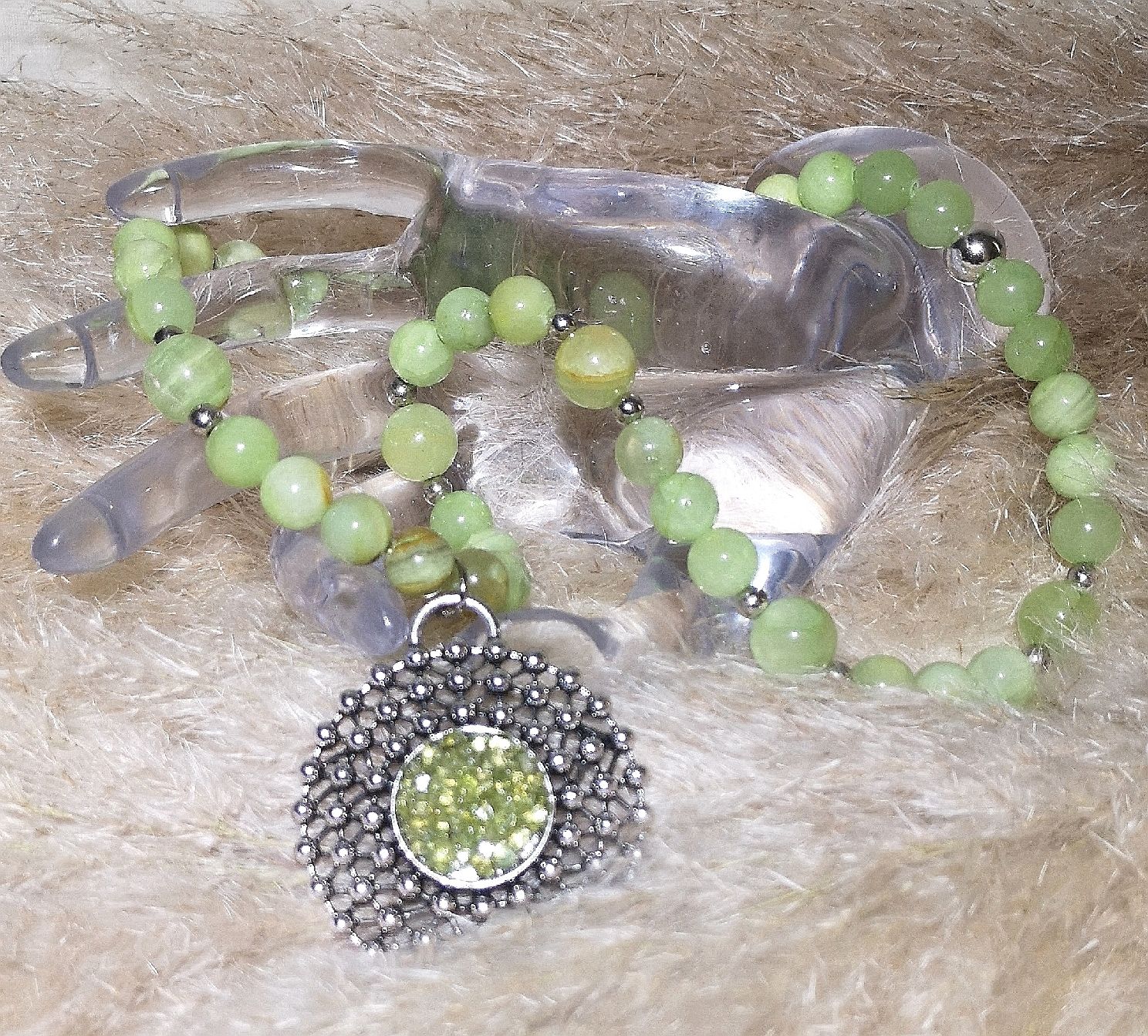 Catenine: Jade-Anhänger Halsk. - Spendenaktion – Nuovo (secondo la descrizione) da Unterkulm venduto da Nachtigall