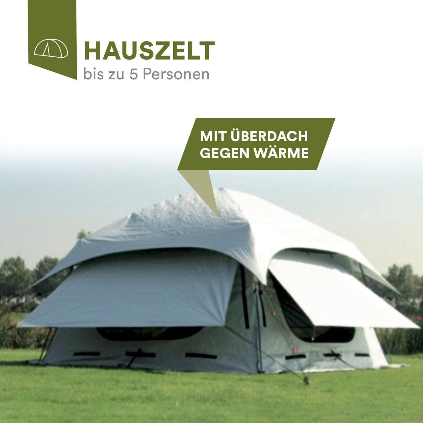 Zelte: Skandika Varberg Hauszelt Grau – Neu und originalverpackt aus Bottighofen von zaap 5