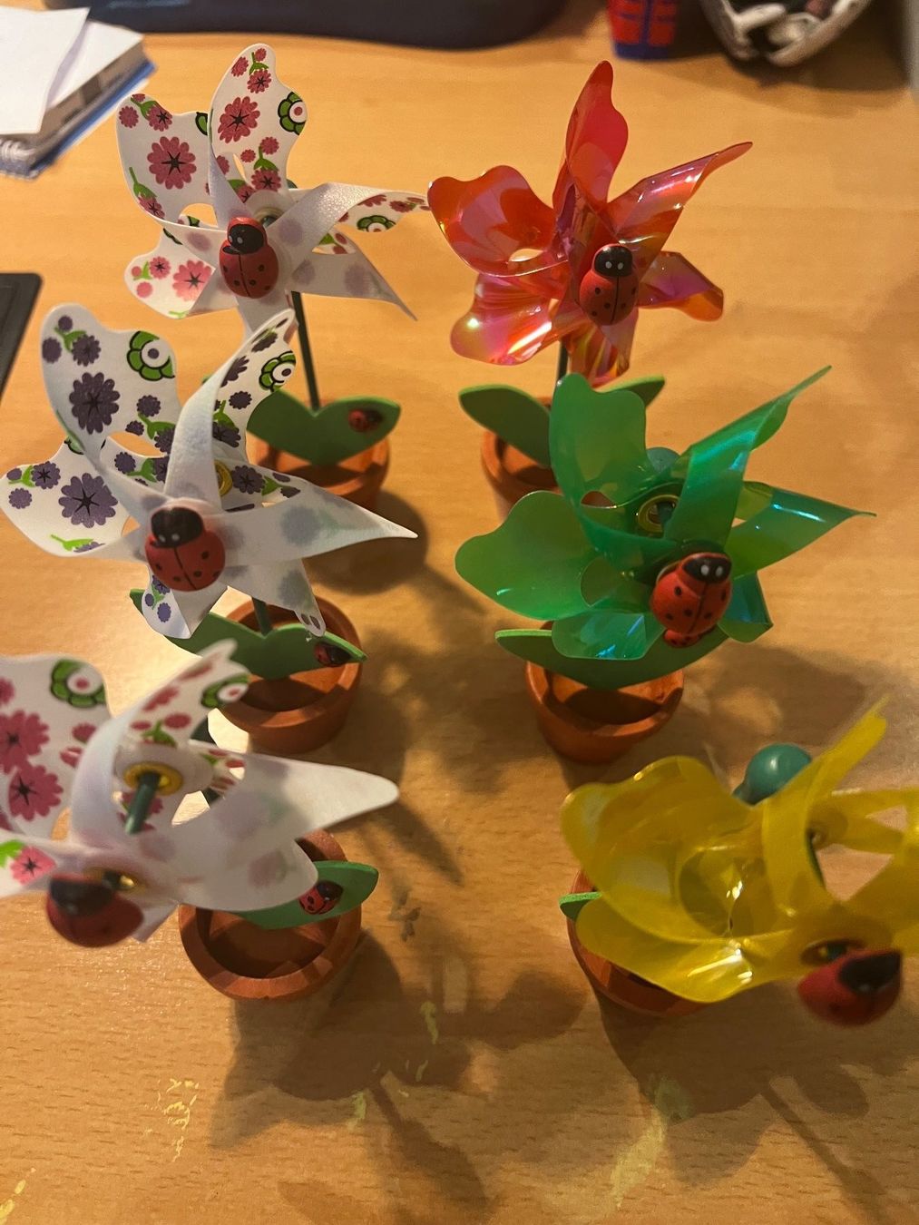 Tutte le decorazioni: 6 tischdekoration windrädchen im Blumentopf – Nuovo (secondo la descrizione) da subingen venduto da gibo11 3