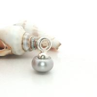 Graue Süsswasserperle Anhänger – 925 Sterling Silber