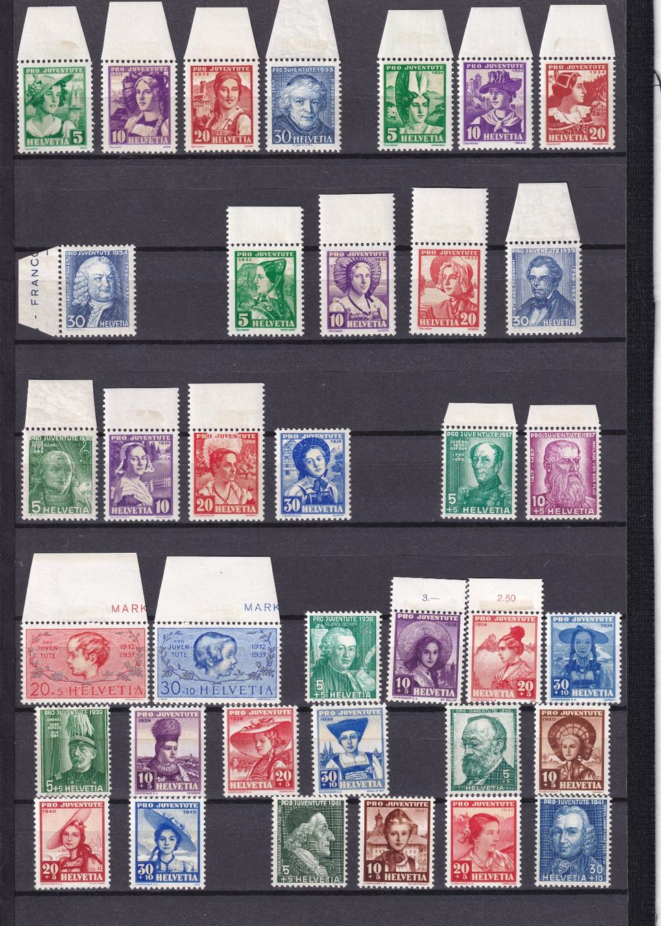 Tutti i francobolli: Pro Juventute 1927-1949 – Usato da Rotkreuz venduto da sheyenne72 1