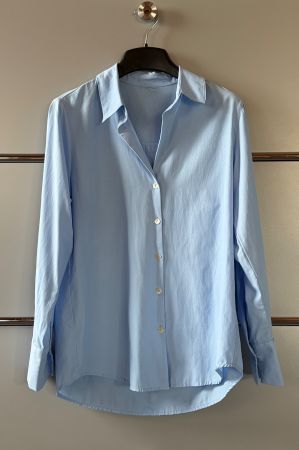 *Bershka* *Bluse* *Hellblau* *Perlmutt* *XS*