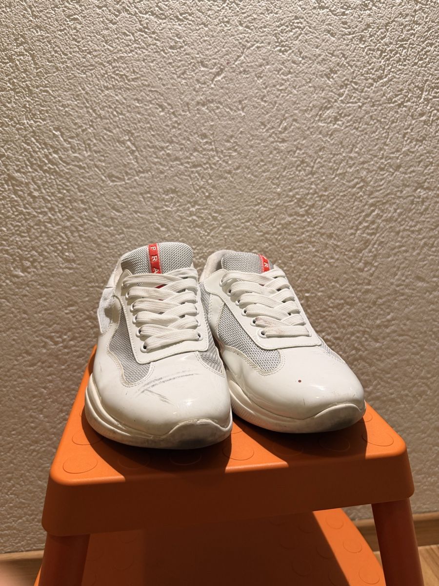 Prada Scarpe da uomo: Prada Sneakers American Cup White – Usato da Adliswil venduto da AyresN.