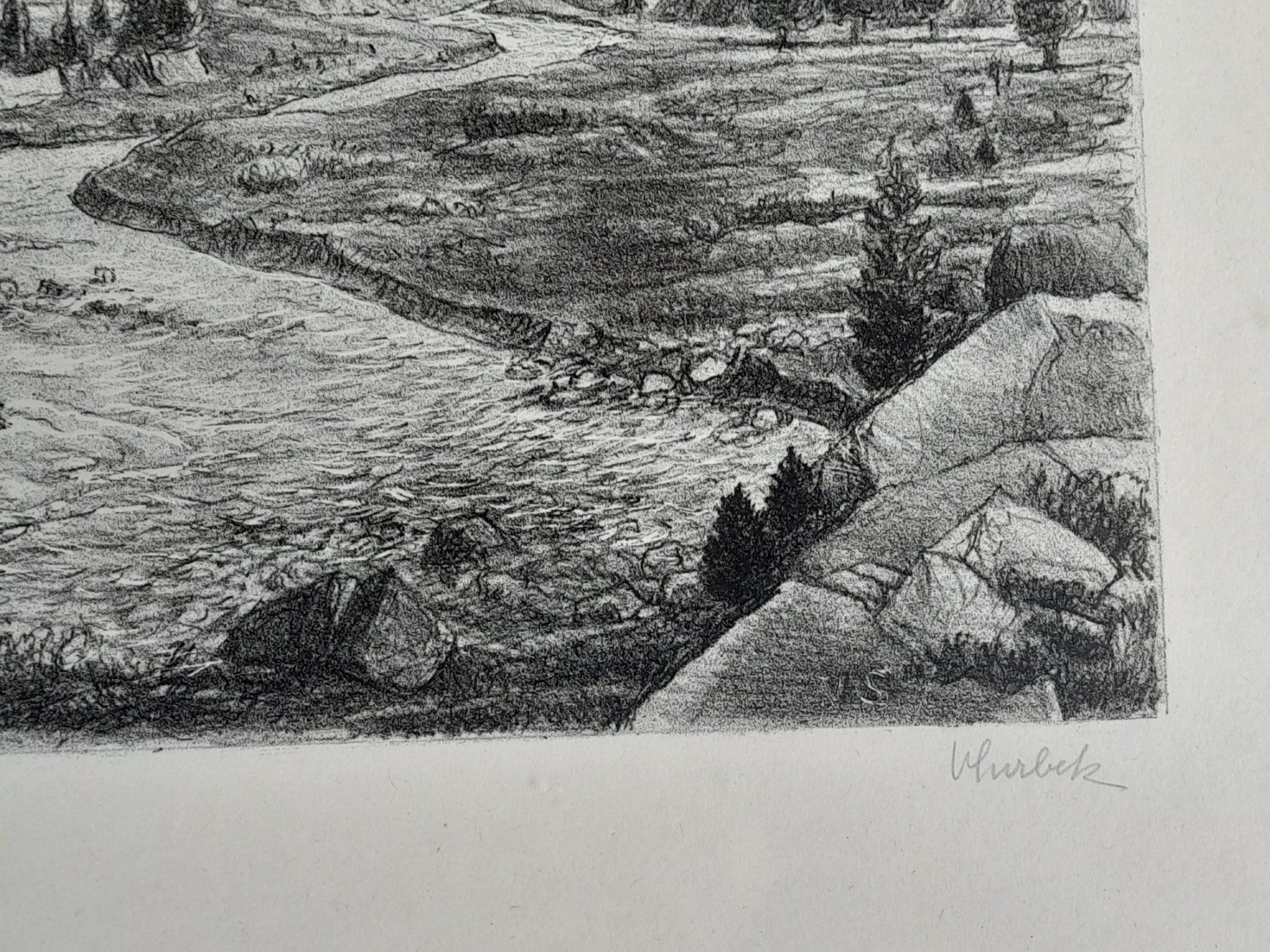 Grafica & Litografie: V.Surbek Litho " Berner Oberland " – Usato da Thun venduto da Treff.....e 6