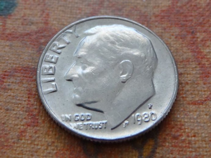 Tutti le monete: USA ONE DIME 1980 – Usato da Romanel-sur-Lausanne venduto da Swift13