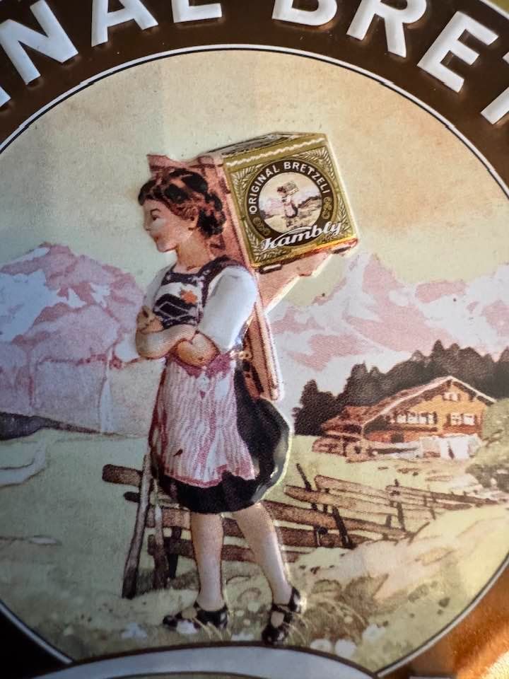 Kambly Altro in Decorazioni & Accessori: Kambly Blechdose 12 cm nostalgisch goldfarben Schweiz – Nuovo (secondo la descrizione) da Oberhofen am Thunersee venduto da Edles_und_Seltenes 3