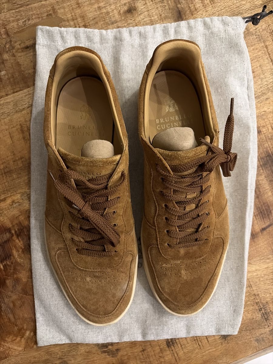 Brunello Cucinelli Herrenschuhe: Brunello Cucinelli Sneaker, braun, Wildleder, Gr. 42.5 – Gebraucht aus Oberwil-Lieli von stylebender 1