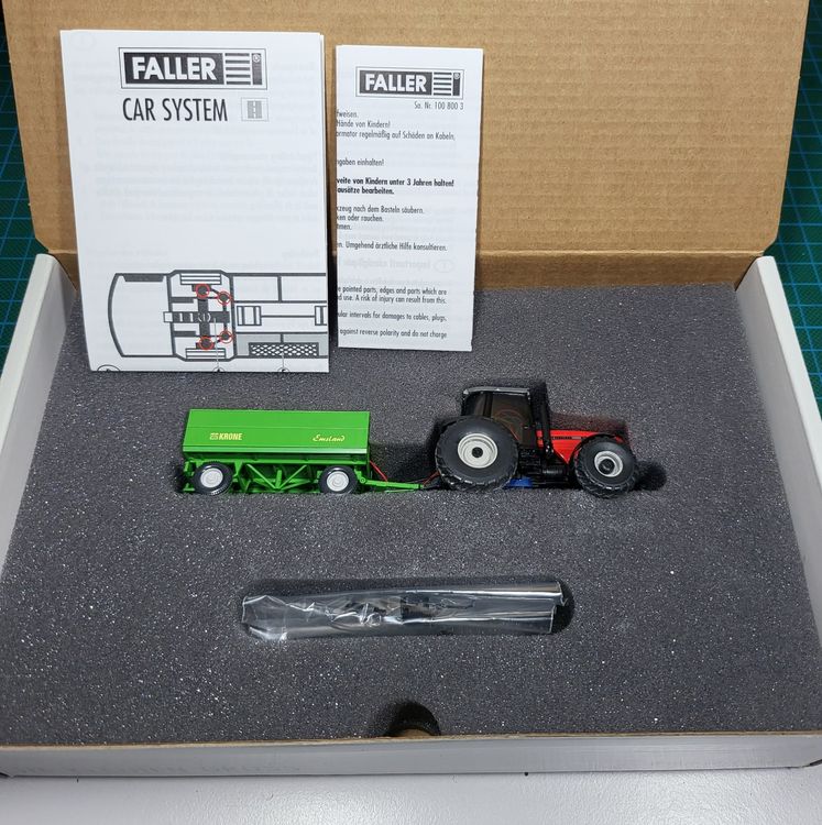 Faller Car System 161536 CS Traktor MF mit Wiking Anhäger | Kaufen auf ...