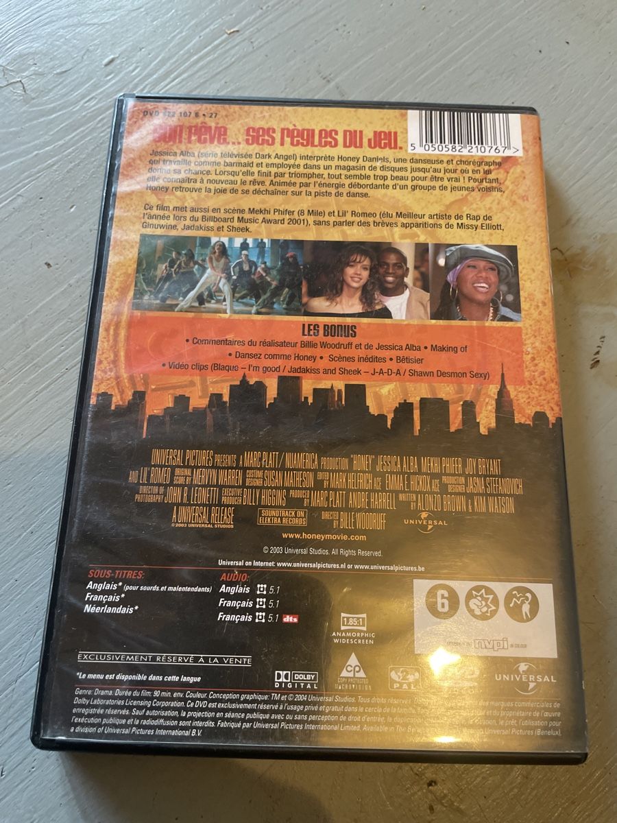 Tutti i DVDs: DVD honey  – Usato da moudon venduto da faucheur2 1