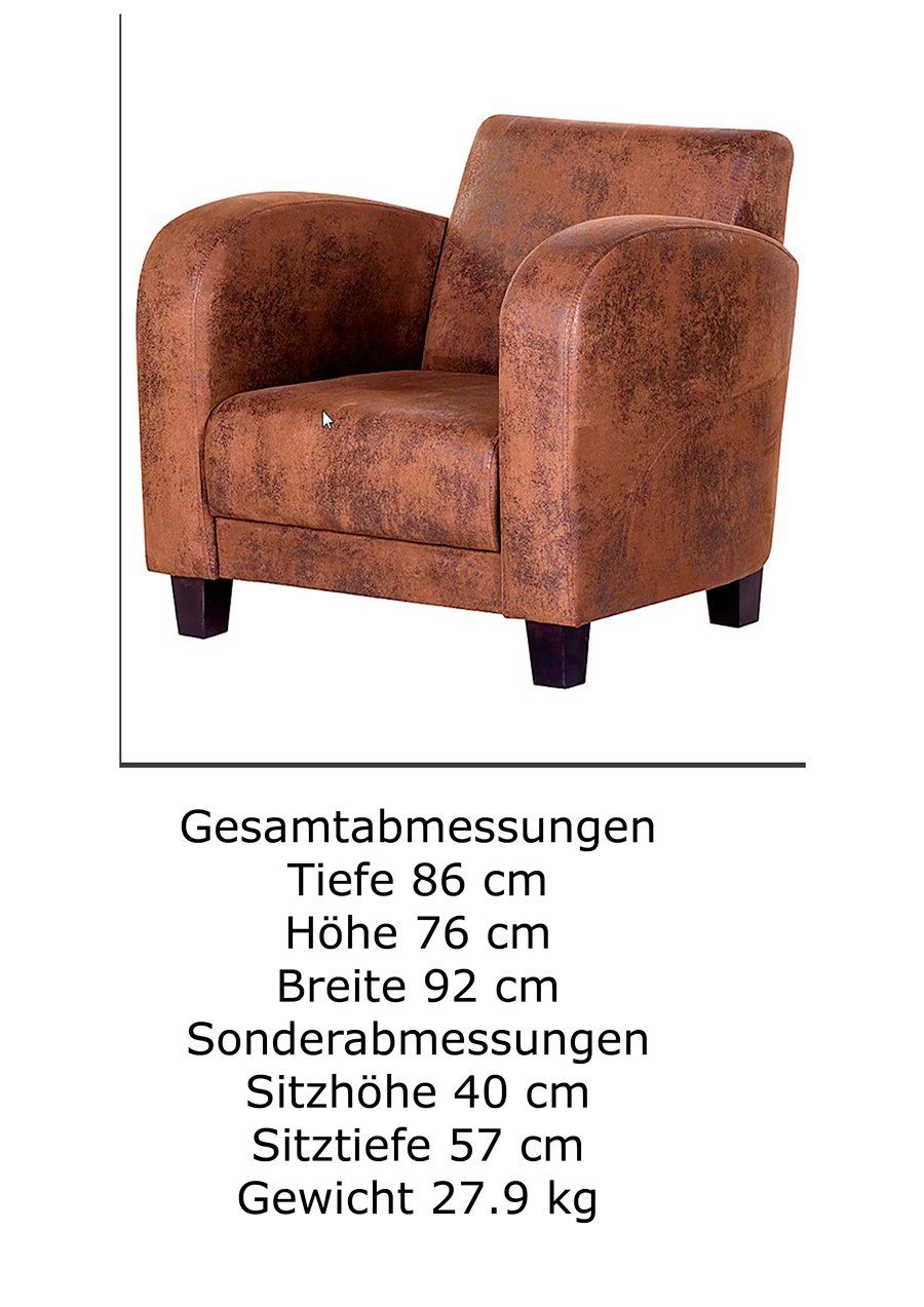 Fauteuils: Sessel Antiklederoptik Braun – D'occasion à Zürich par Juan13 1