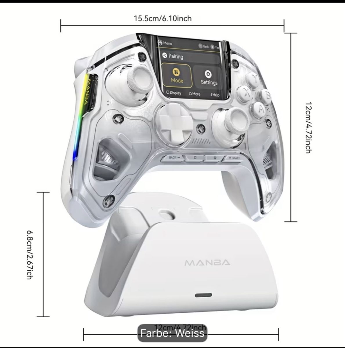 Controller: Manba One Controller Weiss mit Ladestation neu – Neu und originalverpackt aus Sattel von yas_cj5q
