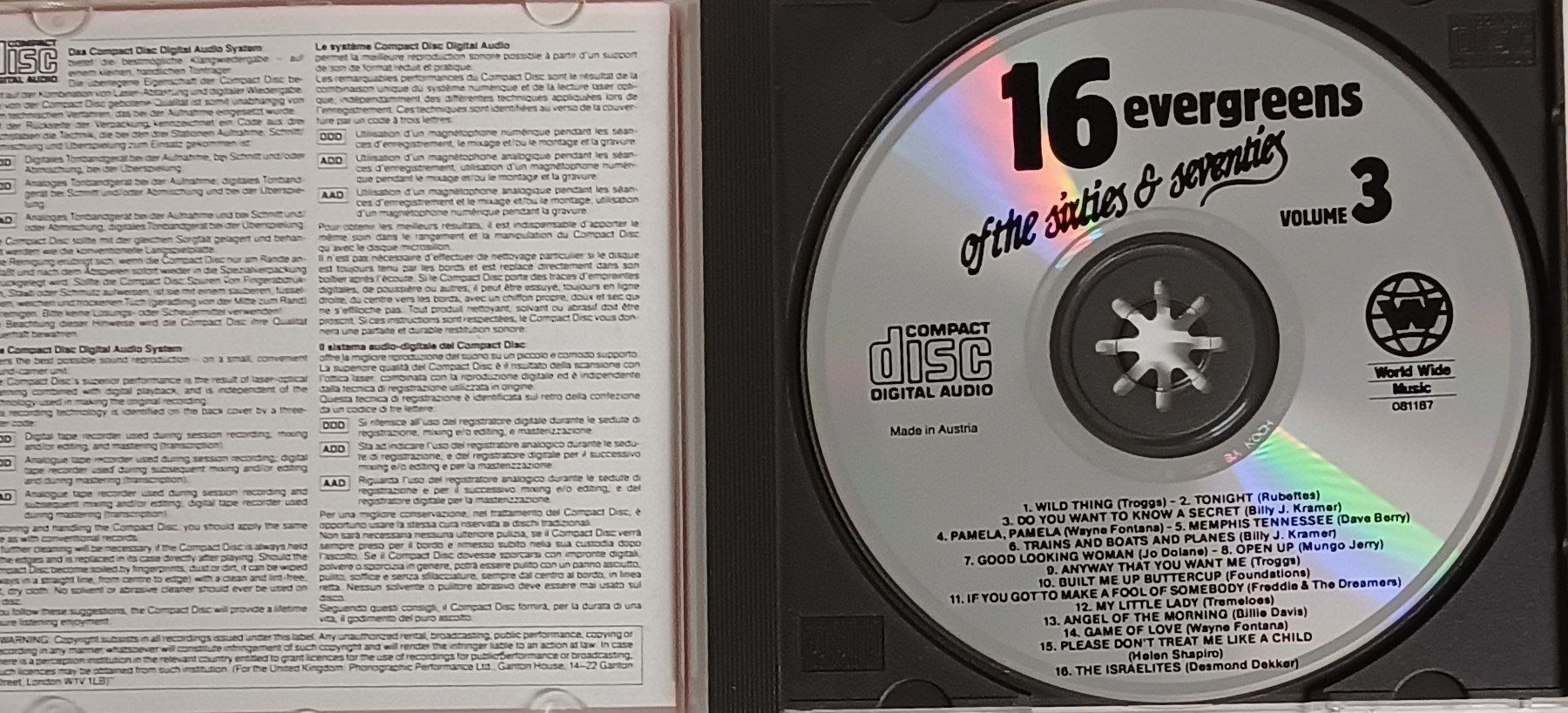 CDs: 🎵 CD - 16 Evergreens - Vol 3 – Gebraucht aus Matzingen von zingana 1