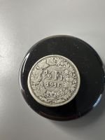 1/2 Fr 1916 Münze Schweiz gebraucht