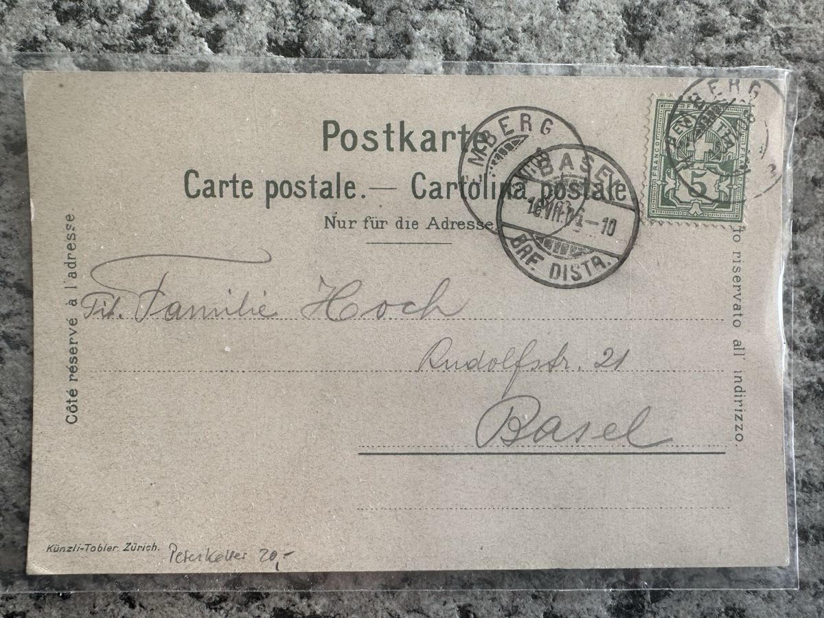 Ansichtskarten: Hemberg - Toggenburg 1906 – Gebraucht aus Wettingen von Phibras 1
