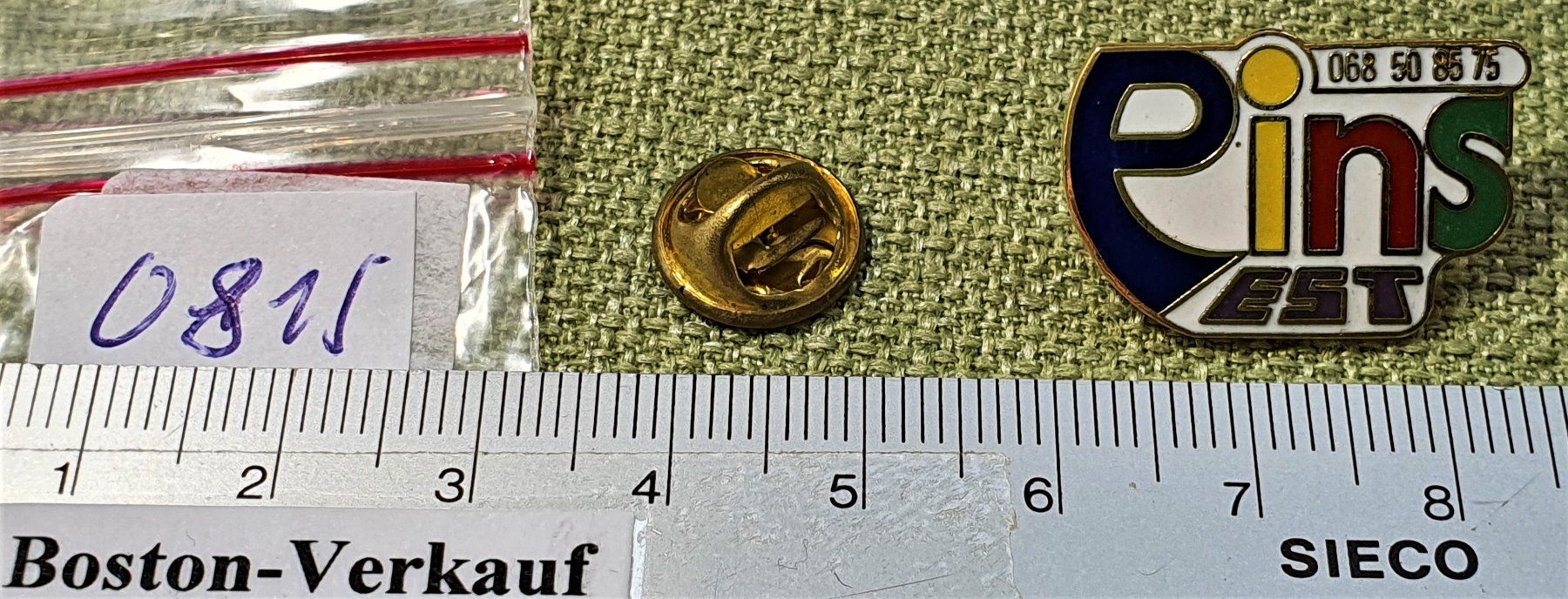 Placchette & Badge: O815 - Pin Pins EST – Usato da Reinach BL venduto da Boston-Verkauf 1