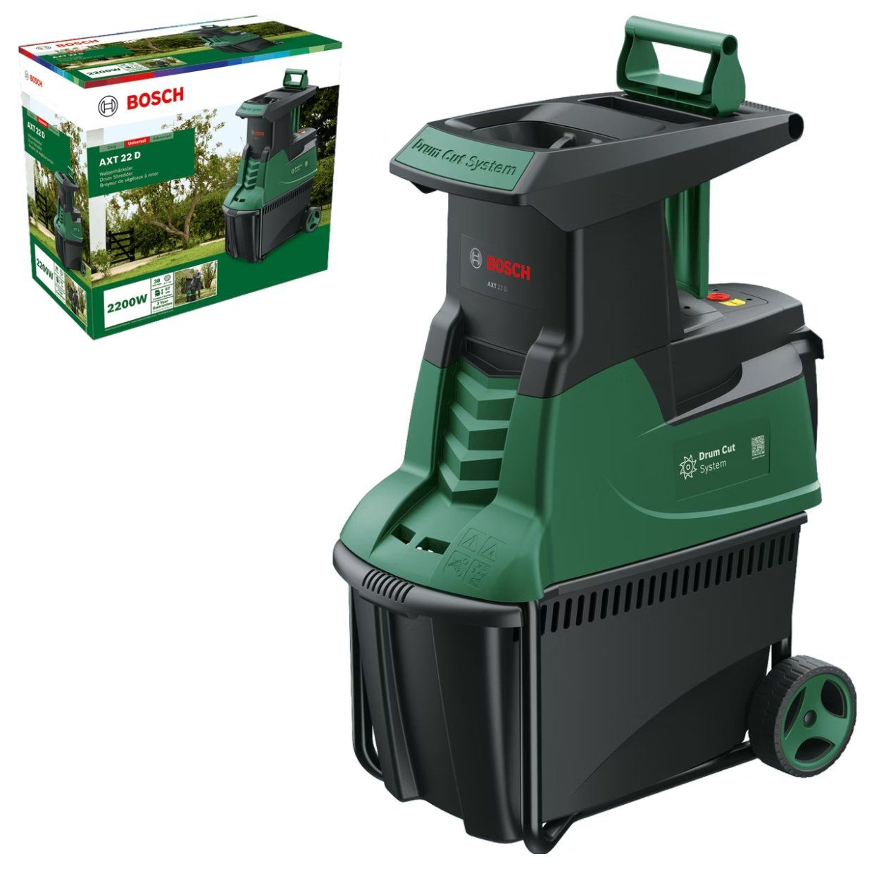 Bosch Trinciatrici: Bosch AXT 22 D Leise Häcksler – Nuovo e nell'imballaggio originale da Koppigen venduto da Bracher_Mail-House