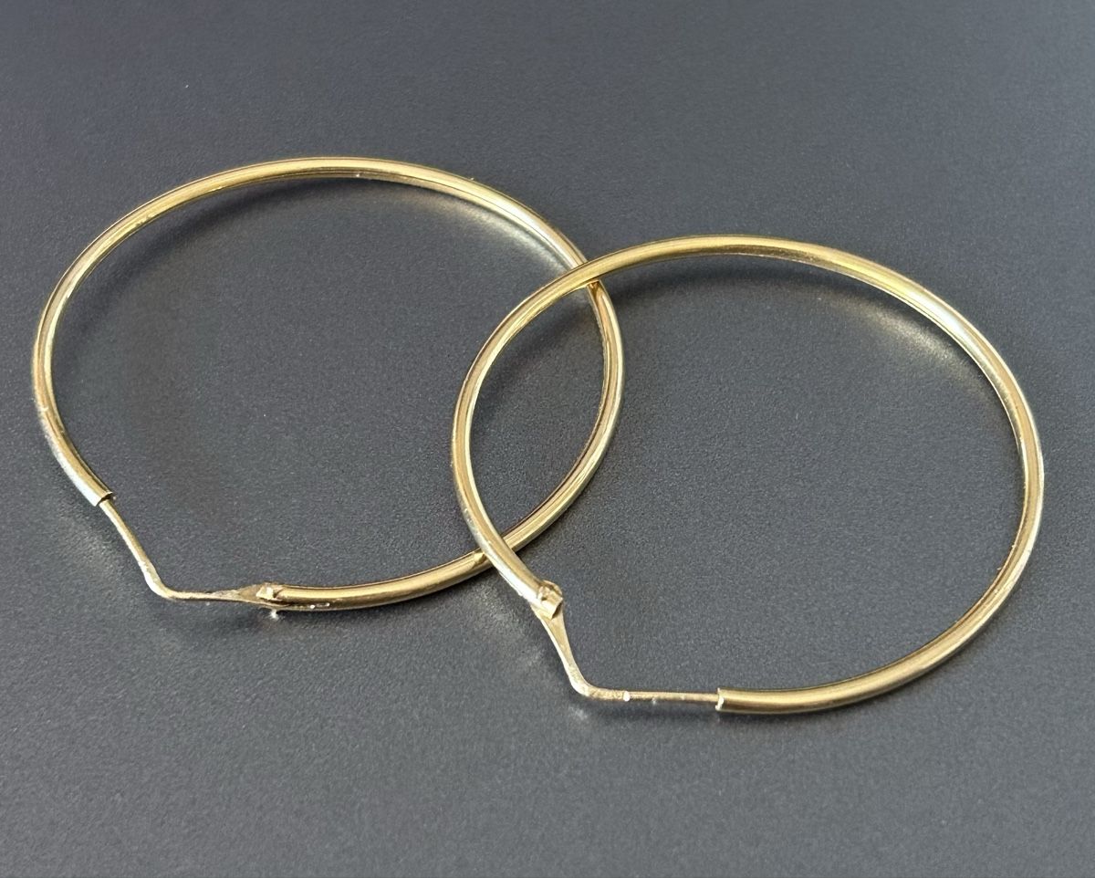 Orecchini pendenti & Orecchini a lobo: Boucles créoles en or 750 – Usato da Zürich venduto da malia. 1