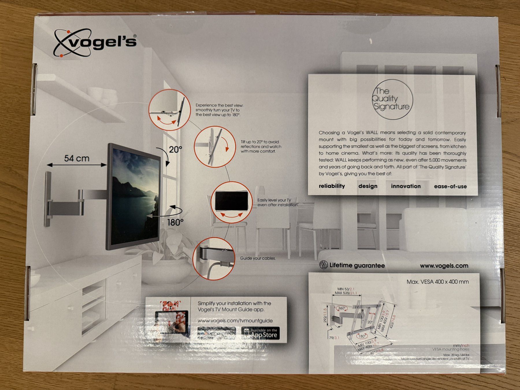 Supporti a parete: Vogel's wall mount (Max 20 kg) – Nuovo e nell'imballaggio originale da Winterthur venduto da schultzz 1