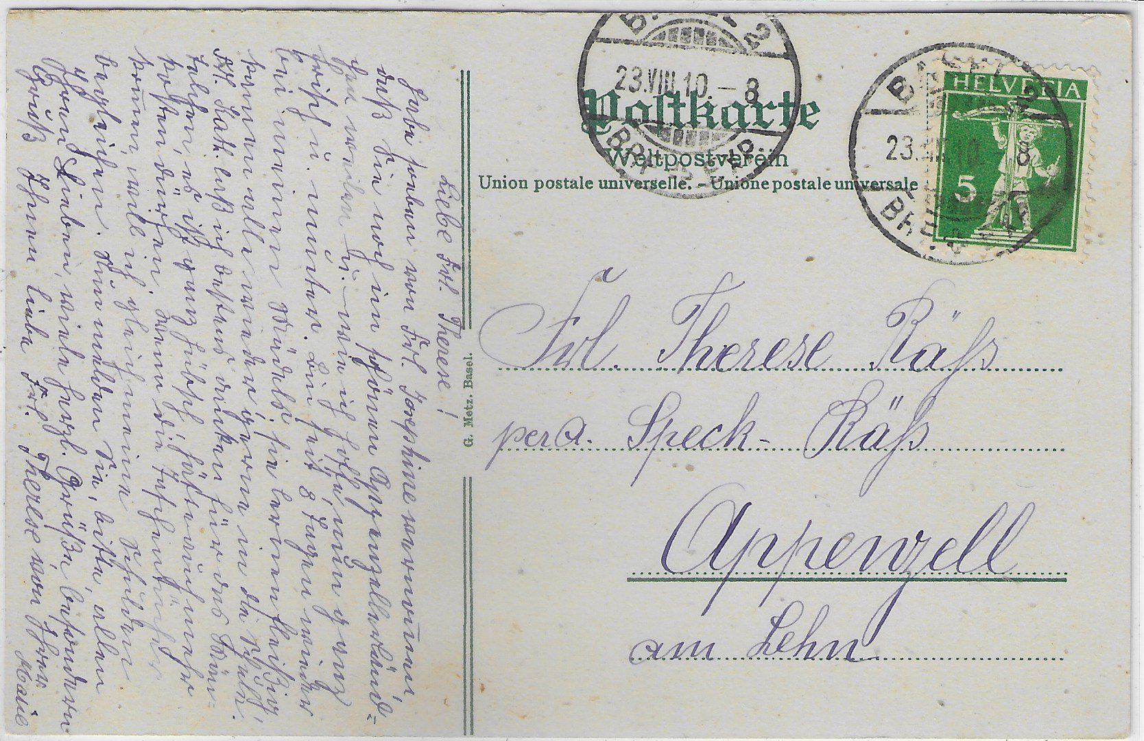 Cartoline postali: Basel - Zoolog. Garten - Elephant – Usato da Ettingen venduto da Kartenplanet 1