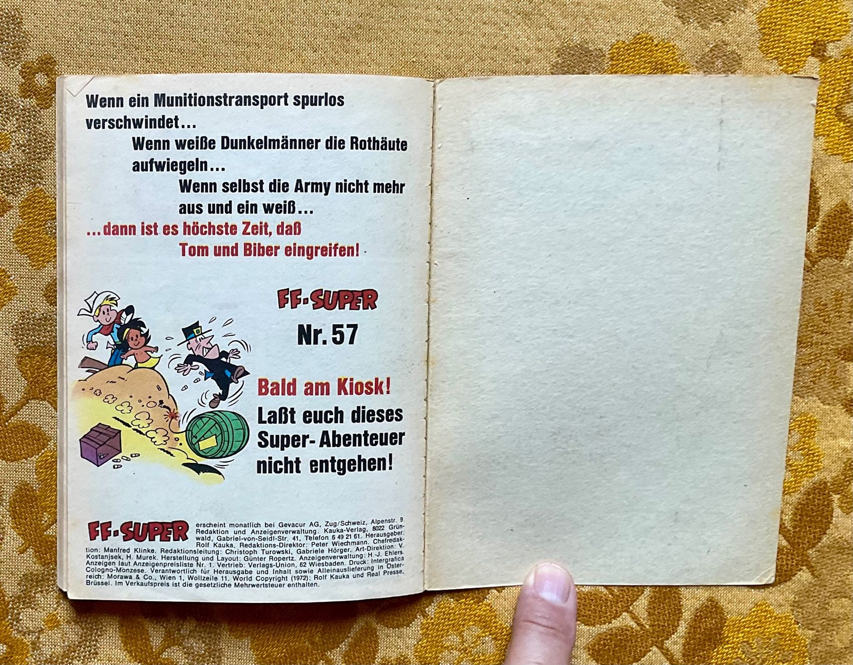 Fumetti: FF - Super Taschenbuch Nr 56 von 1972 – Usato da Endingen venduto da nathan05 8
