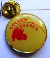 Pin GOLDEN Oldies rund