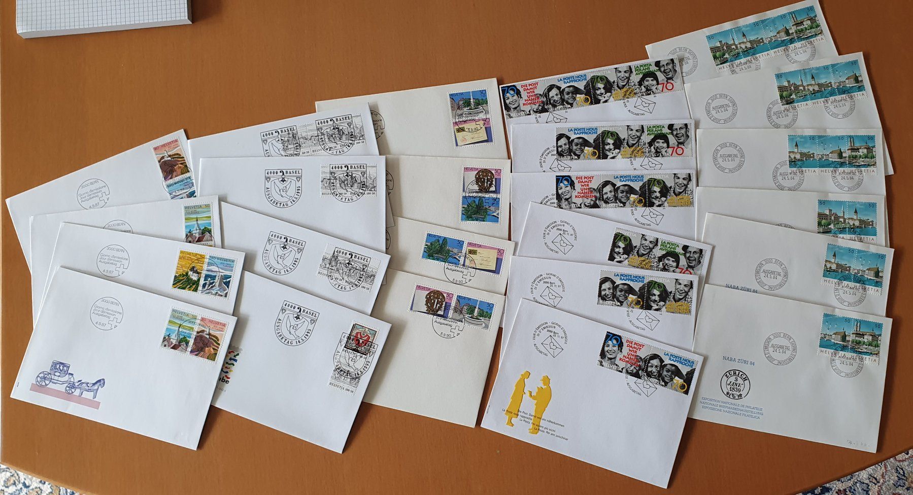 Tutti i francobolli: 5 Serien - FDC Zusammenhängend – Usato da Kreuzlingen venduto da Rschweiz1