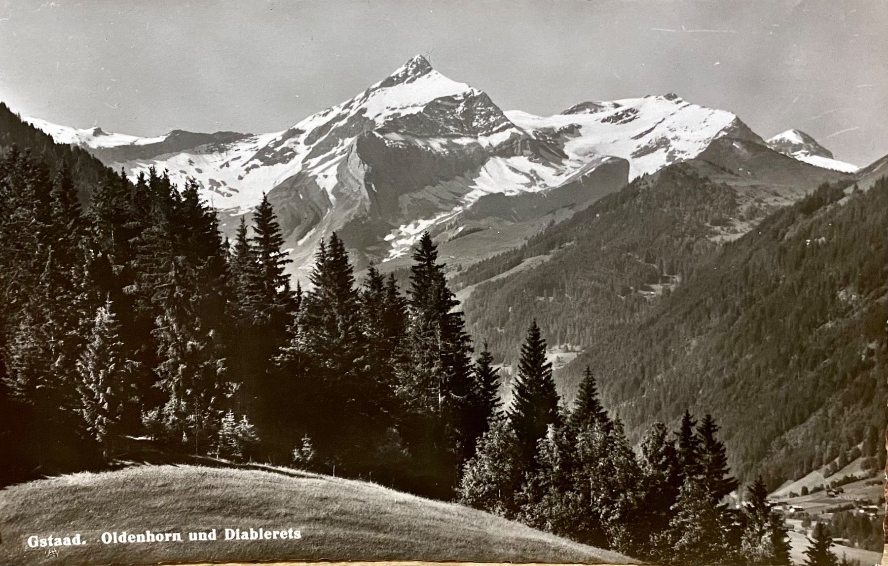 Ansichtskarten: GSTAAD - Oldenhorn & Diablerets - Berner Oberland – Gebraucht aus Root von ENGLAND-TREASURES 1