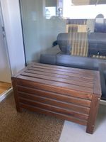 Aufbewahrungsbox aus Holz dunkelbraun