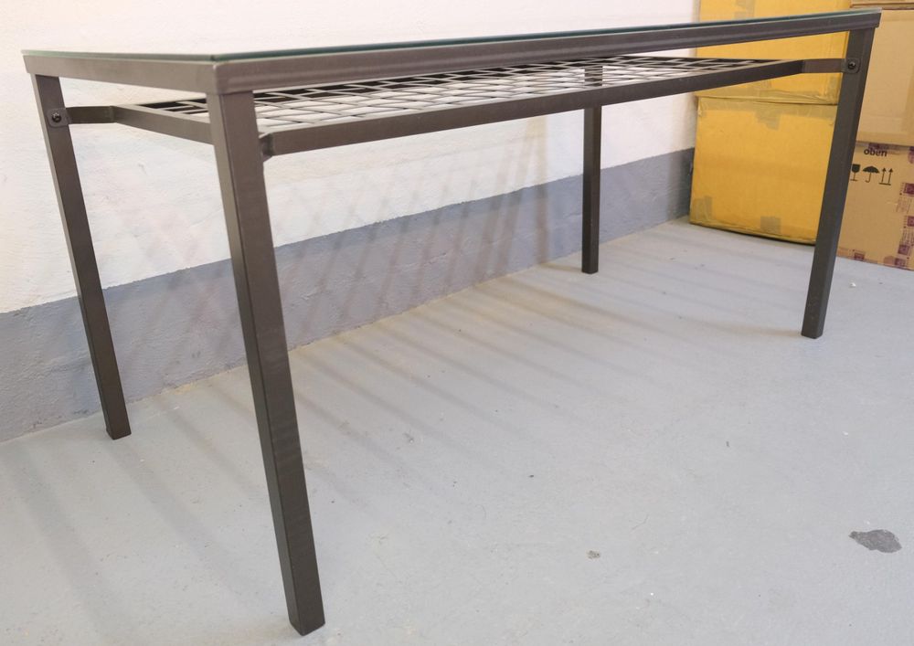 Metalltisch mit Glasplatte Glastisch Esstisch Ikea Granas Acheter sur