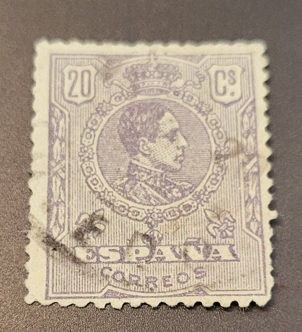 Tutti i francobolli: Spanien 1920 alte briefmarke – Usato da St Gallen venduto da Stampsalshobby