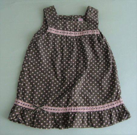 ++ herziges Kleid ++ Gr. 98 ++ in braun & rosa ++