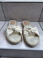 H&M Espadrille-Sandalen mit Schleife – Beige – EU 39  
