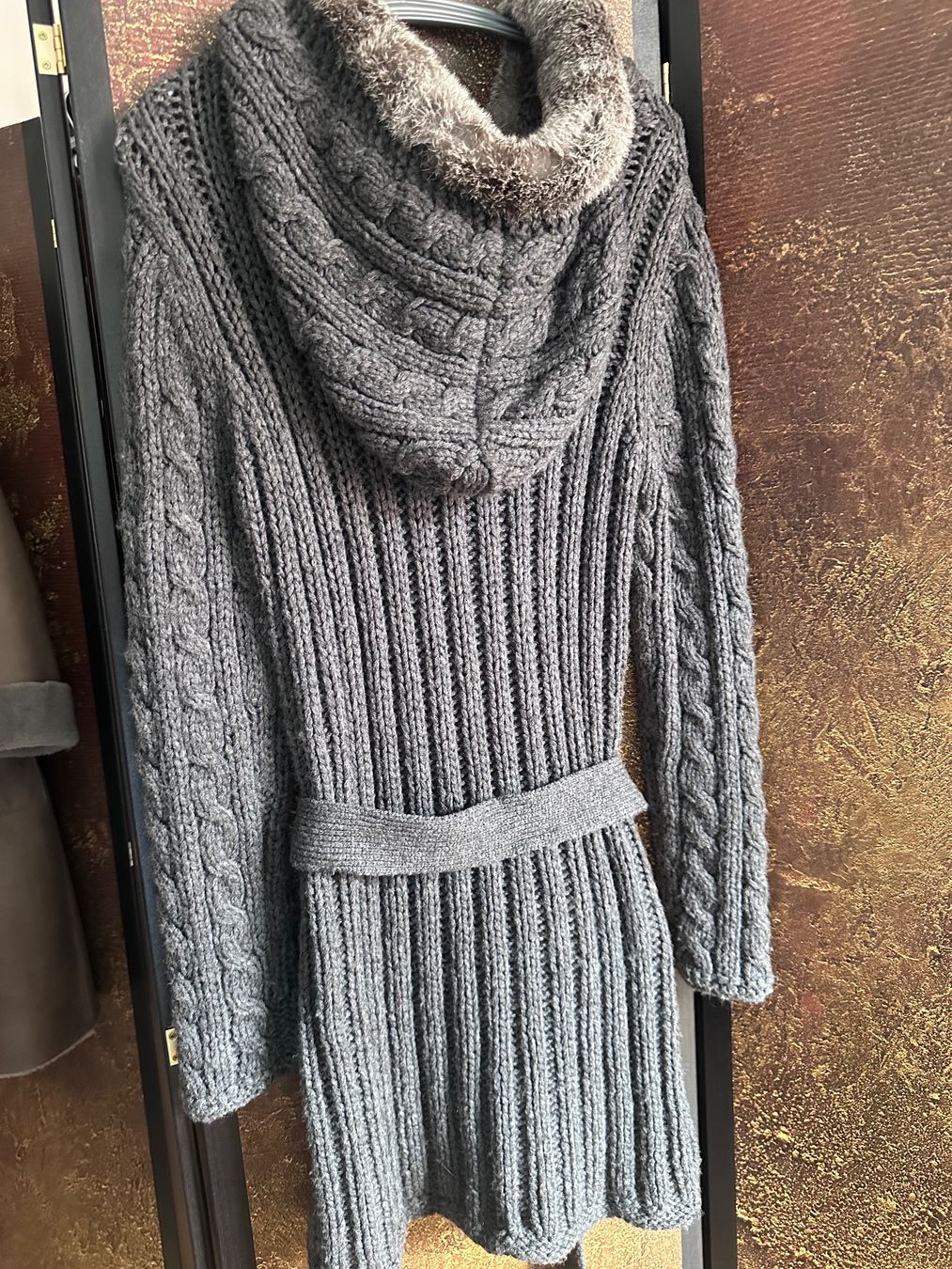 Giacche: Alpaca-Wolle Strickjacke, small, mit Hoody – Usato da Bern venduto da Yersinia03 1
