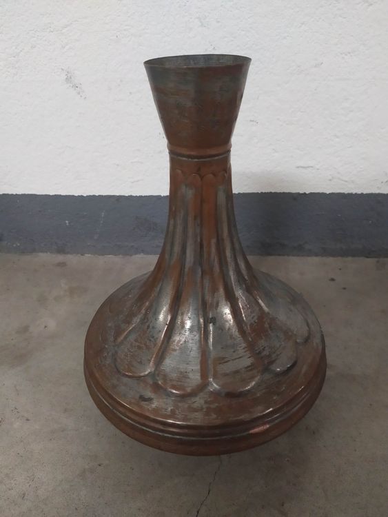 grosse ältere arabische Kupfervase (195861) H ca.38cm Kaufen auf Ricardo