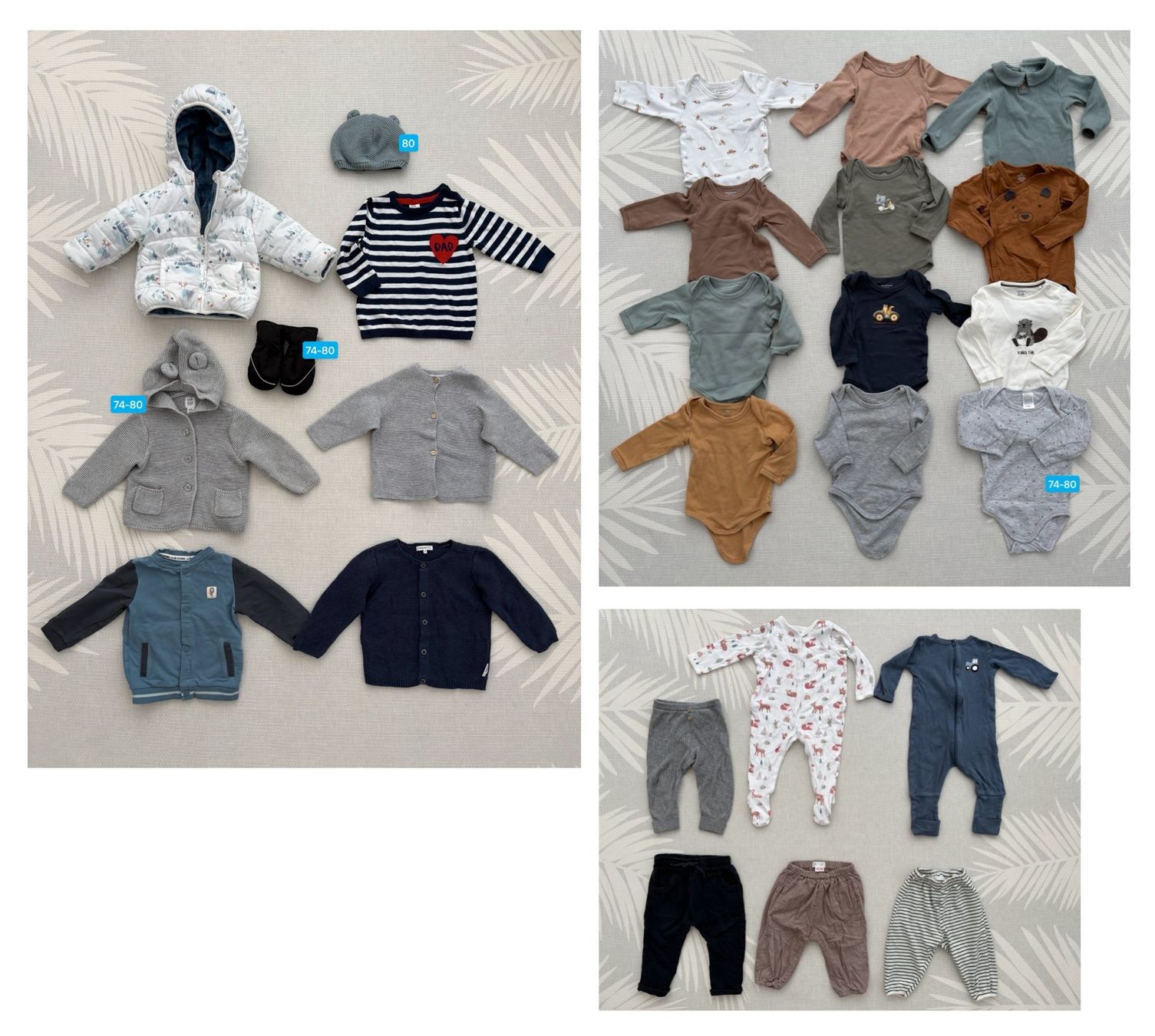 Lotti di vestiti: Babykleidung Herbst / Winter Grösse 74 – Usato da Fislisbach venduto da Nelehmu