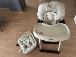 Hauck Hochstuhl 2in1 mit Wippe - Beige