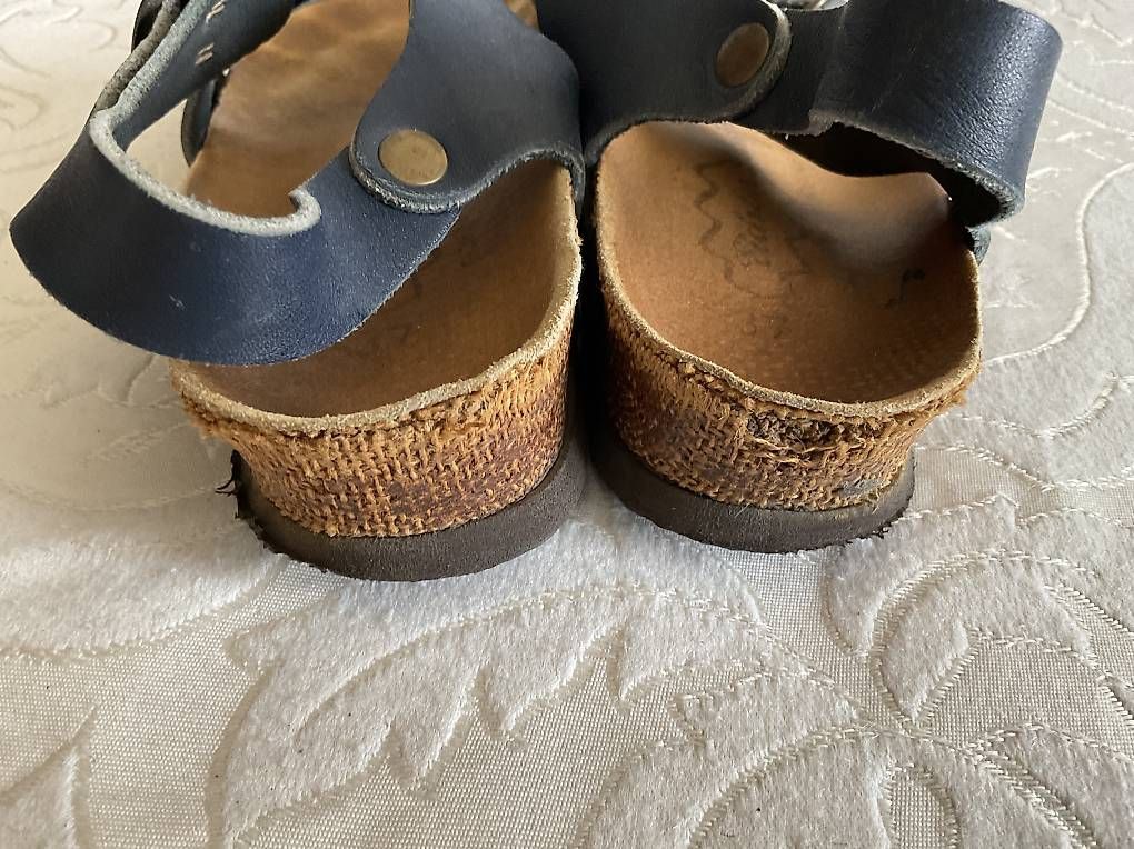 Scarpe da donna: Sandale, Eichler, Leder, Damen, 37 eher 38, blau – Usato da Regensdorf venduto da Polo101 4