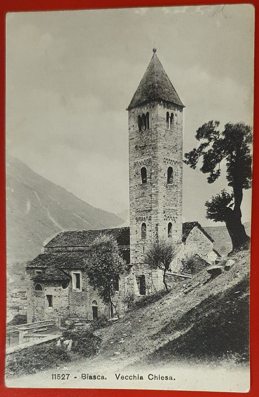 Cartoline postali: Biasca 1942 - Vecchia Chiesa – Usato da Kreuzlingen venduto da Rschweiz1