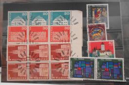 Diverse Briefmarken. Pro Patria 1968 -1970 Ersttagsstempel