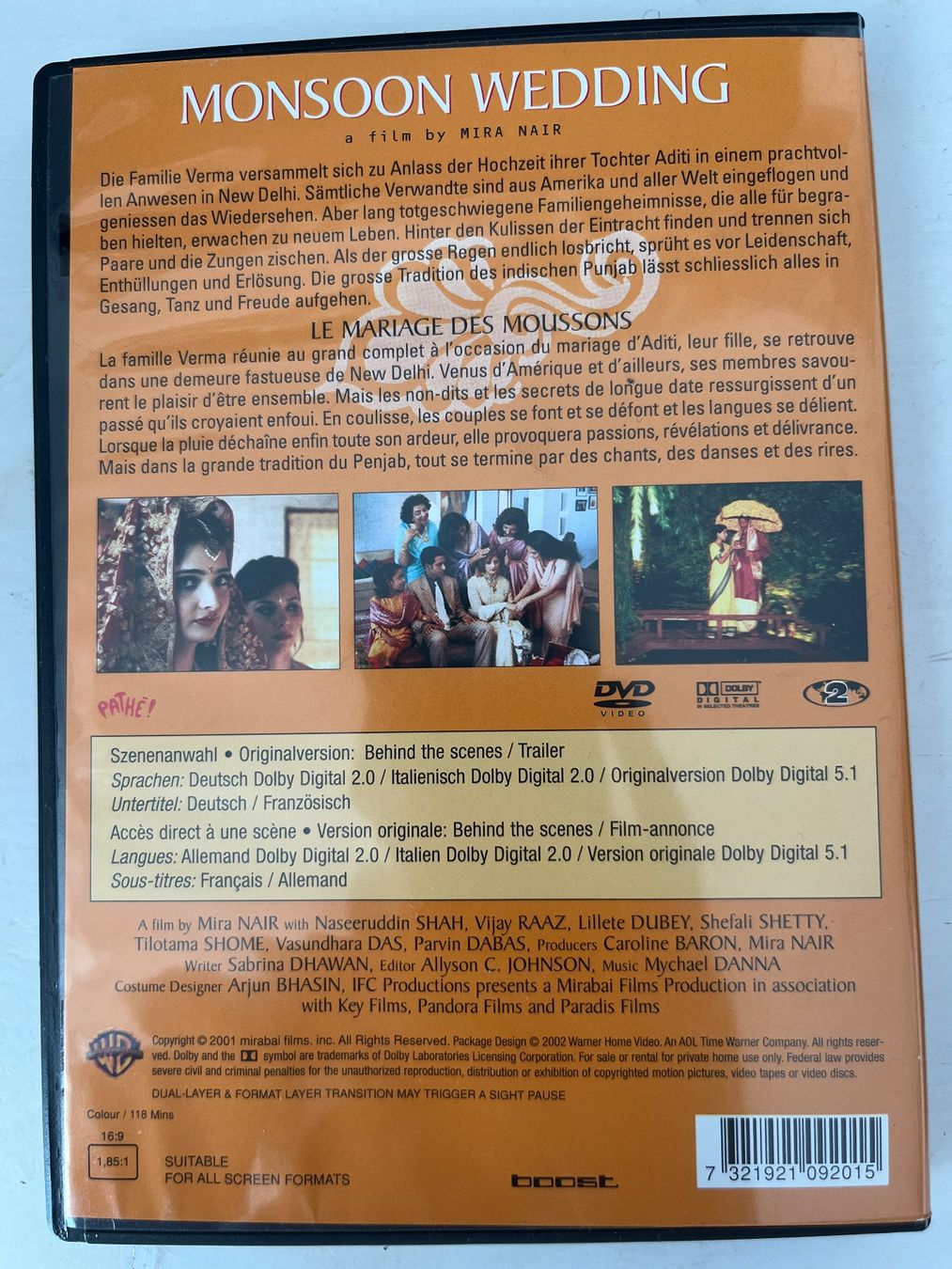 Tutti i DVDs: Monsoon  Wedding - Bollywood DVD 📀 – Nuovo (secondo la descrizione) da Sierre venduto da black.box 1