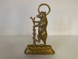 Warwick Bär Messing Türstopper- Einzigartiger Hingucker!