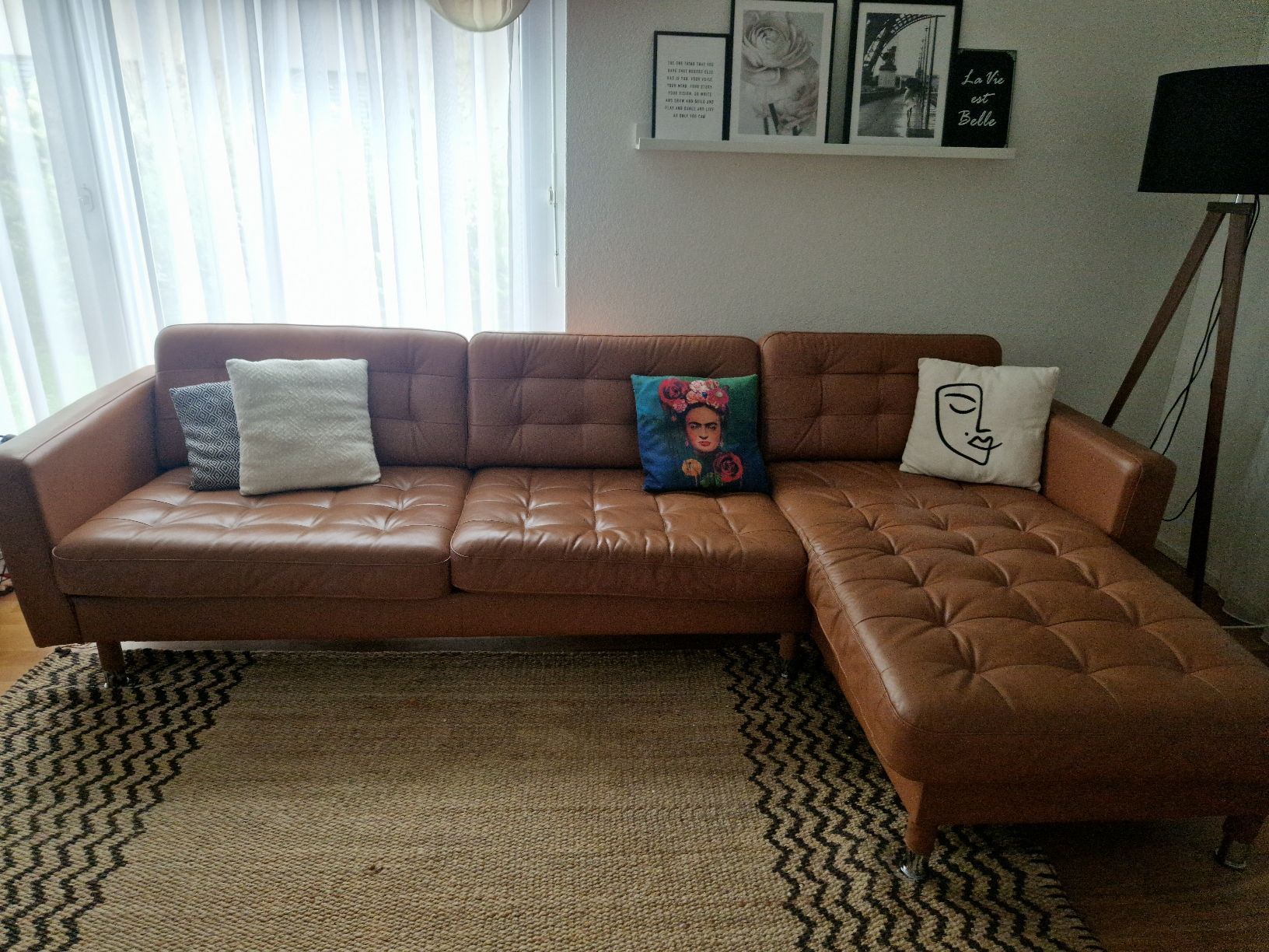 Divani: Sofa / Couch, cognacbraun, sehr gut erhalten! – Usato da Staufen venduto da piuma79