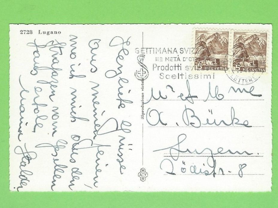 Cartoline postali: Lugano – Usato da Zürich venduto da t24_de 1