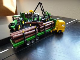 Siku Traktor und LKW Modelle Holztransporte 1:87 Metall