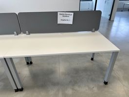 Weisse Bürotische, 160x80 cm, stabil, top Zustand!