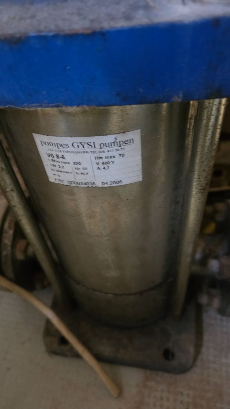 Pumpen & Teile: Pompe GYSI VS 8-6, 2.2kW, 400V – Gebraucht aus Bionnens von Meg011 2