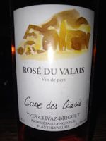 Rosé du valais cave des oasis 50cl